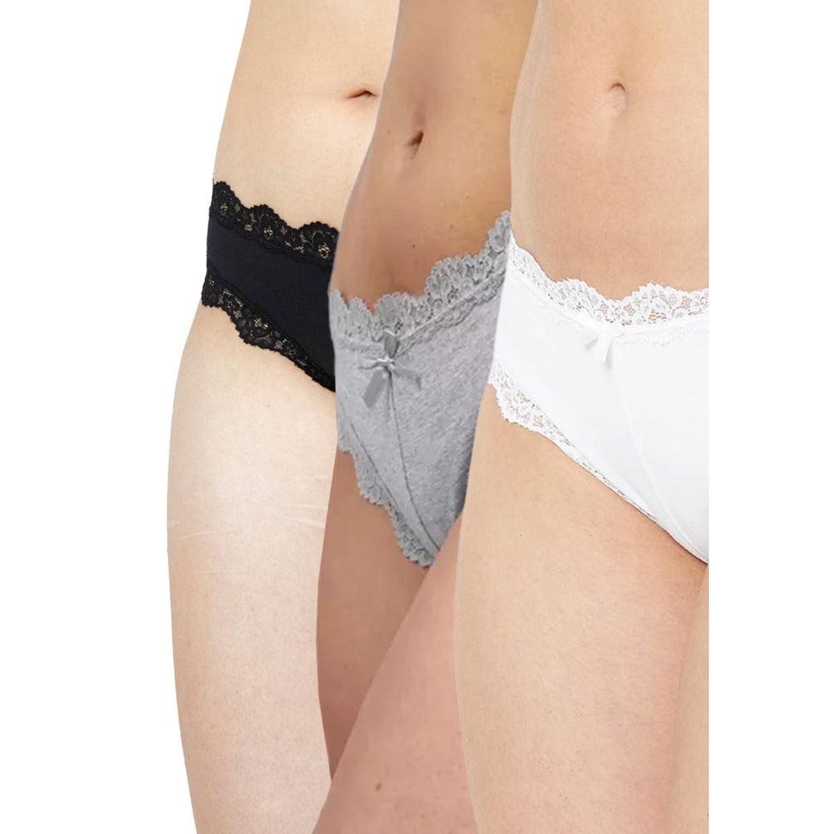 KAYSER - Pack 3x culotte algodón P314.028-BLA Kayser KAYSER