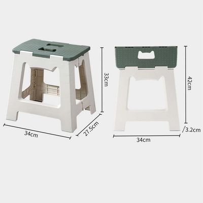 Imagen 2 del producto Taburete Plegable Portátil Compacto Silla De Plastico 33CM