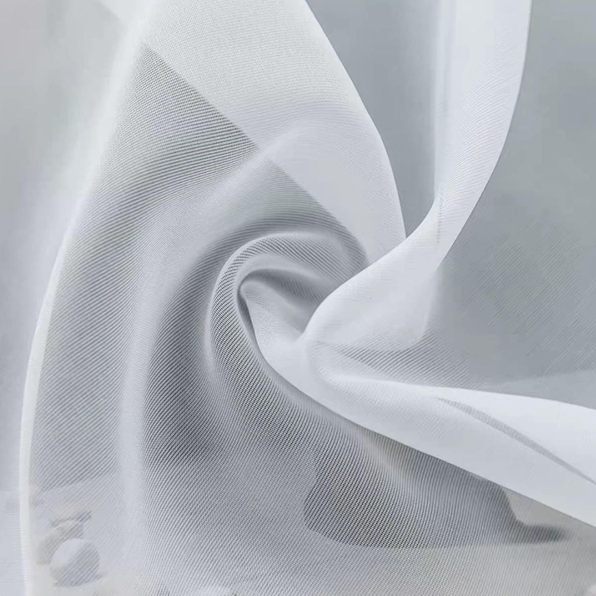 GENERICO - visillo blanco tela translucida 2 visillo 140x230 C/U con argollas