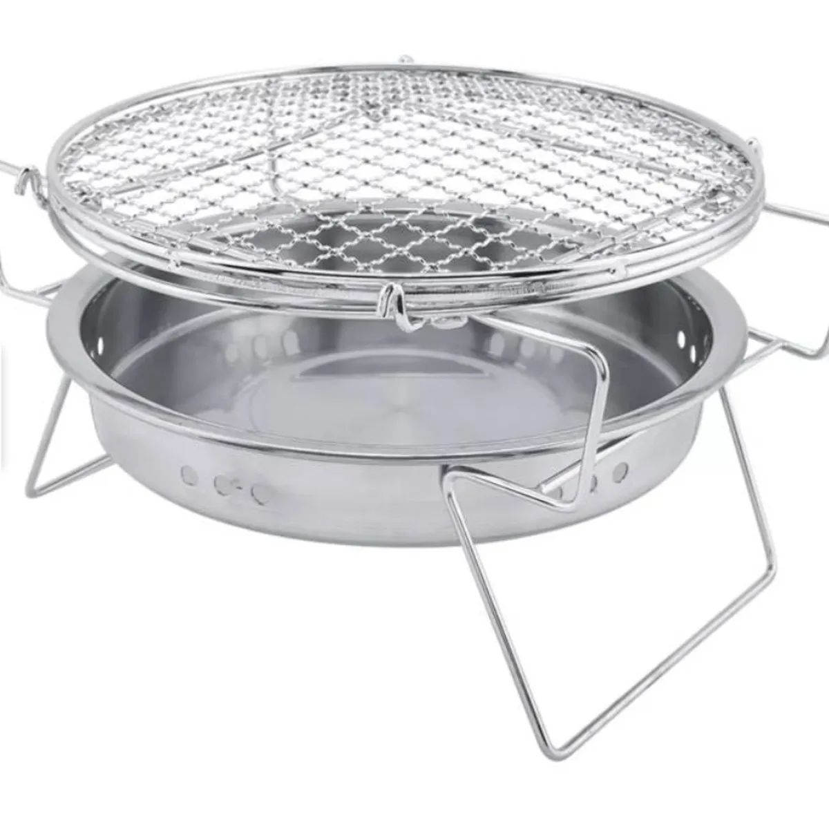 GENERICO - Parrilla de barbacoa de Acero Inoxidable