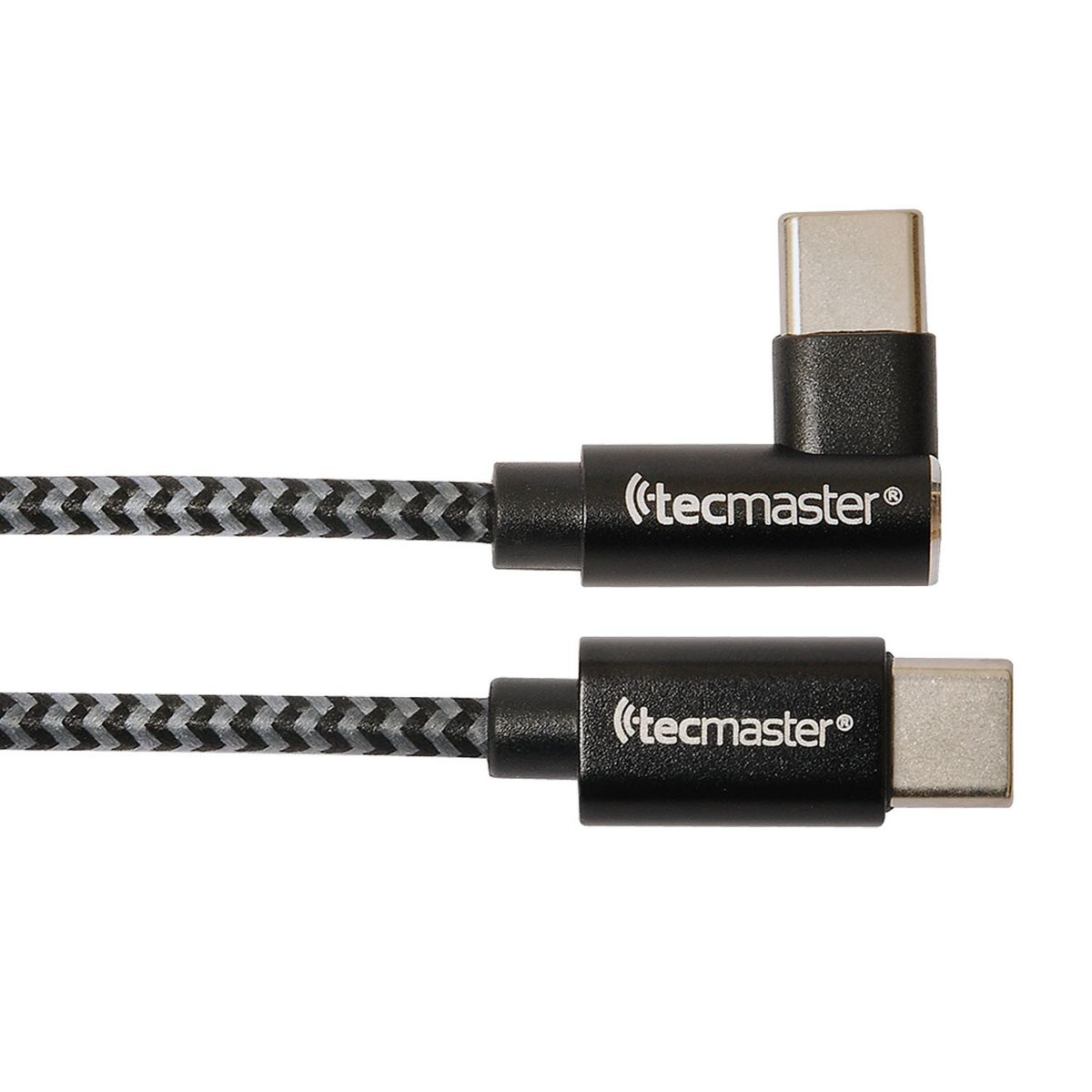 TECMASTER - Cable Tipo-C a Tipo-C 2.0 60w Conector 90 Grados TM-200544