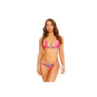 Traje de Baño Bikini Top Halter Banda para Mujer Rojo