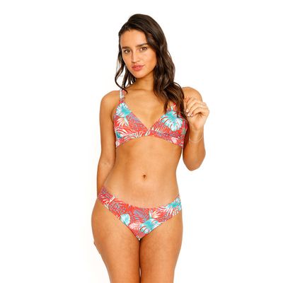 Imagen 2 del producto Traje de Baño Bikini Top Banda Doble para Mujer Rojo