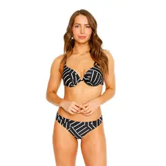 H2O WEAR - Traje de Baño Bikini Top Copas para Mujer Negro