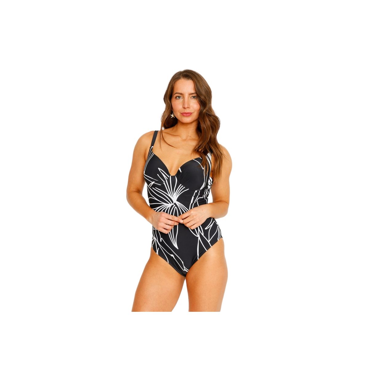 H2O WEAR - Traje de Baño Entero Copas para Mujer Negro H2O WEAR