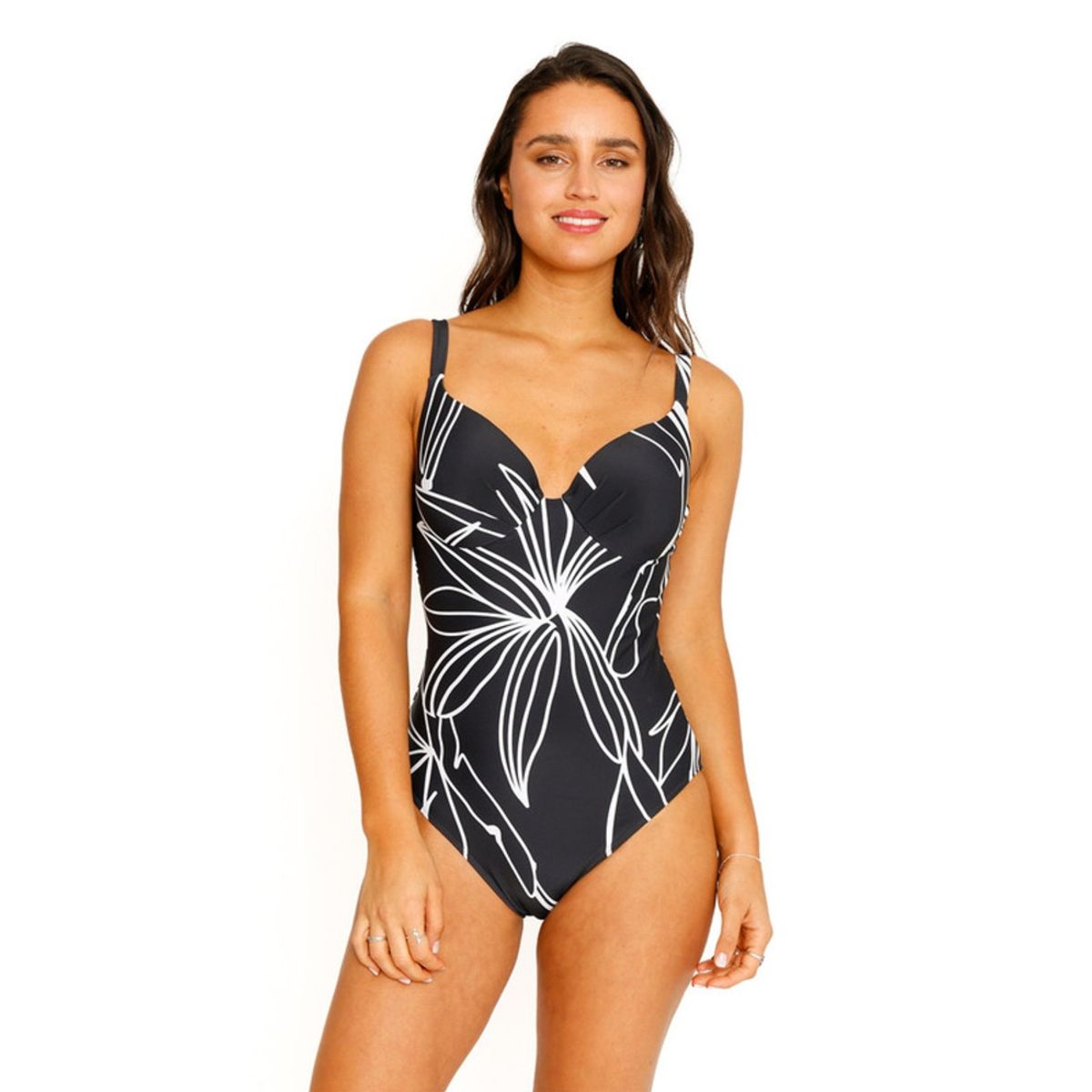 H2O WEAR - Traje de Baño Entero Copas para Mujer Negro H2O WEAR