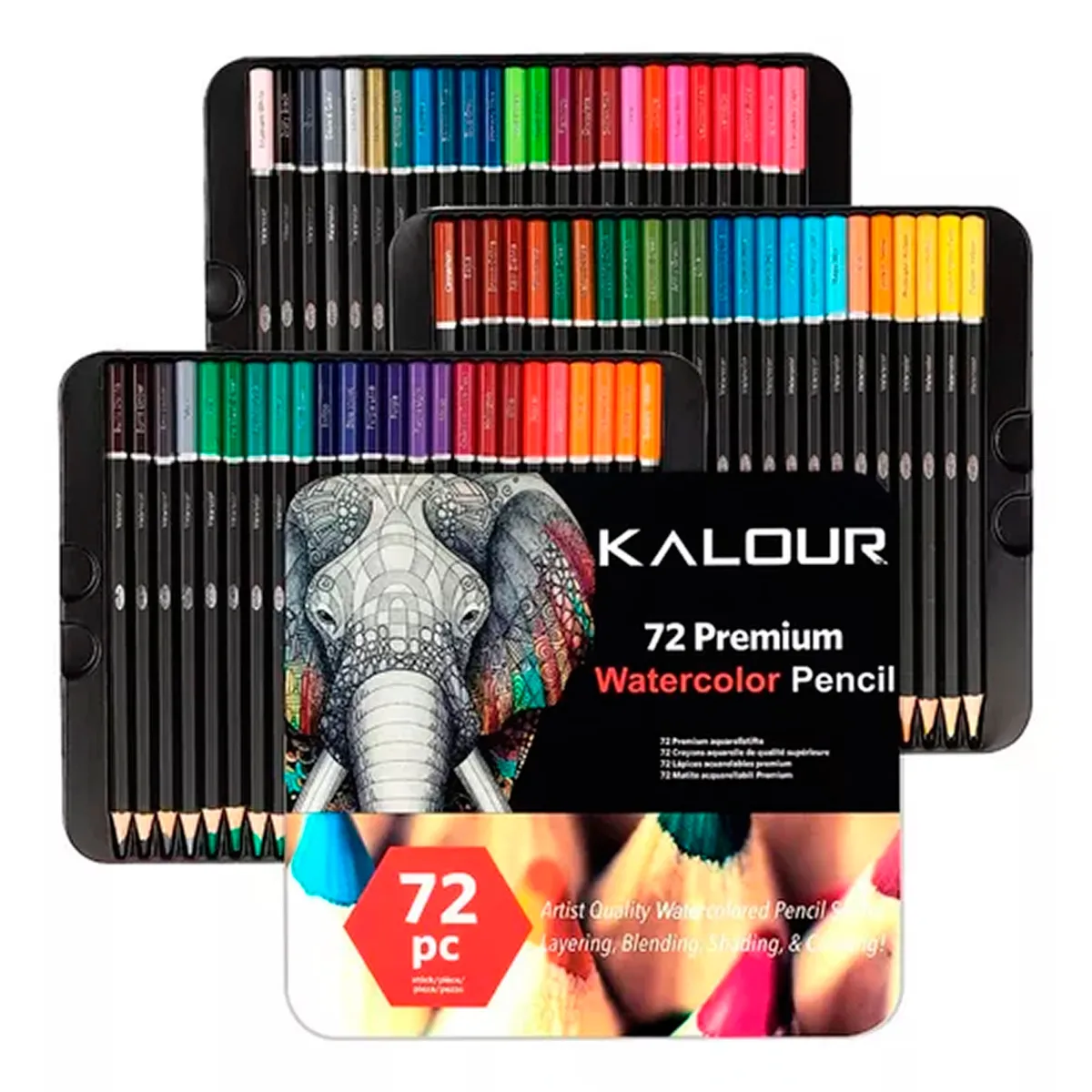 ESHOPANGIE - Set 72 Lapices Colores Arte Profesional Solubles En Agua