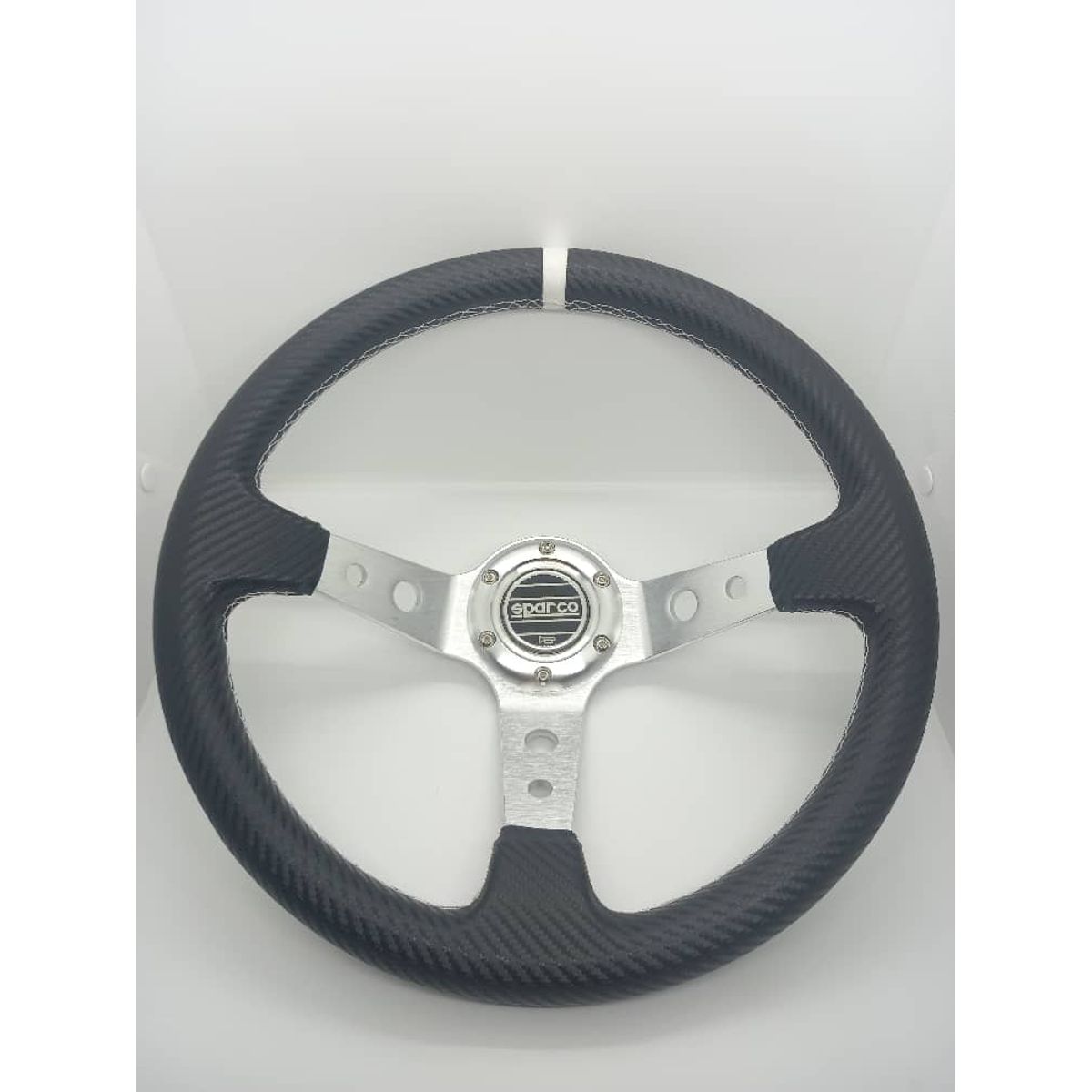 GENERICO - Volante de auto Tunning deportivo sparco con boton de bocina