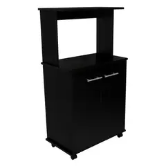FMFURNITURE - Mueble Microondas 2 Puertas Fm-004N Negro