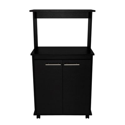 Imagen 2 del producto Mueble Microondas 2 Puertas Negro 198x60x51.6 cm