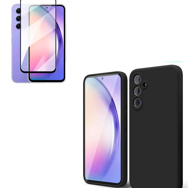 JOIGO - Carcasa Para Samsung A54 + Lamina de Vidrio Templado Negro