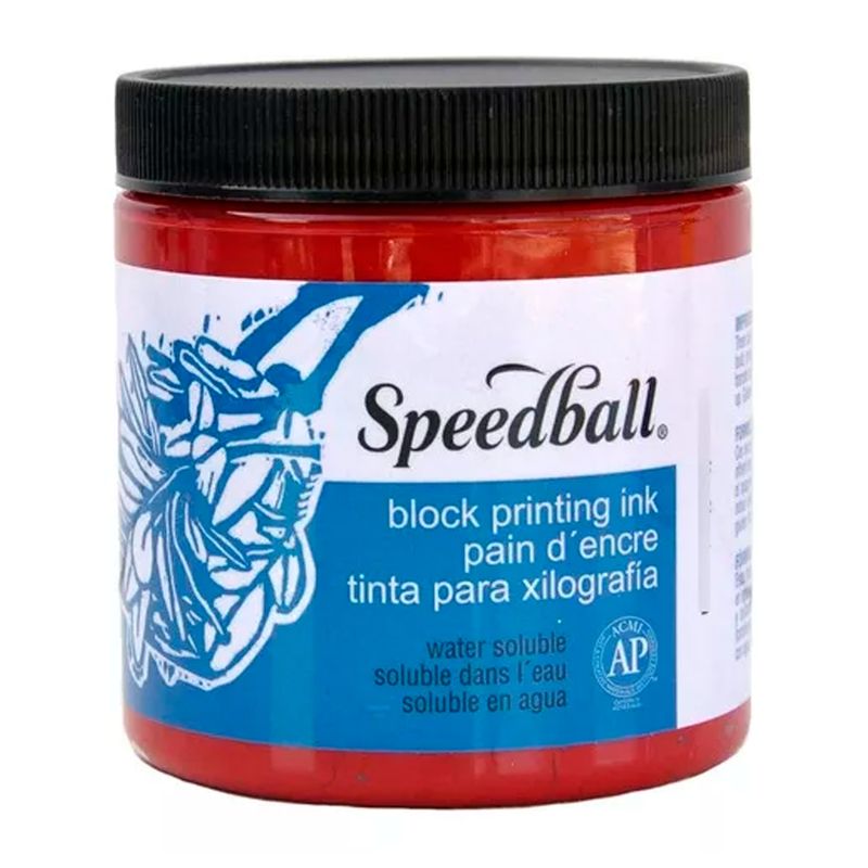 SPEEDBALL - Tinta para Grabados Speedball 236ml Acrílica - Rojo