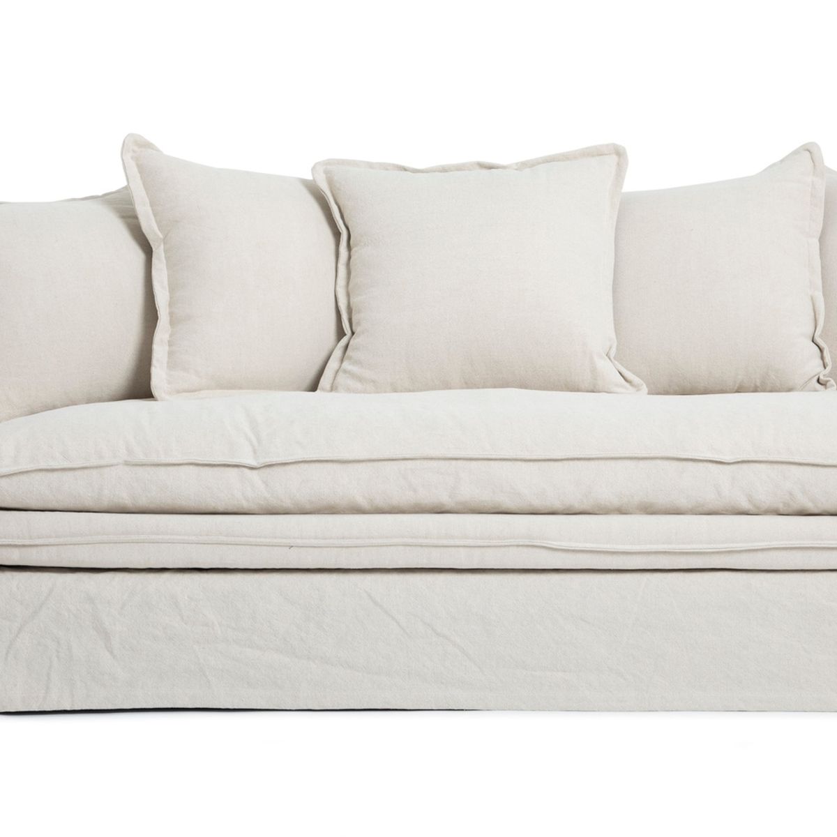 MILK - Sofá 3 Cuerpos Orson Crudo