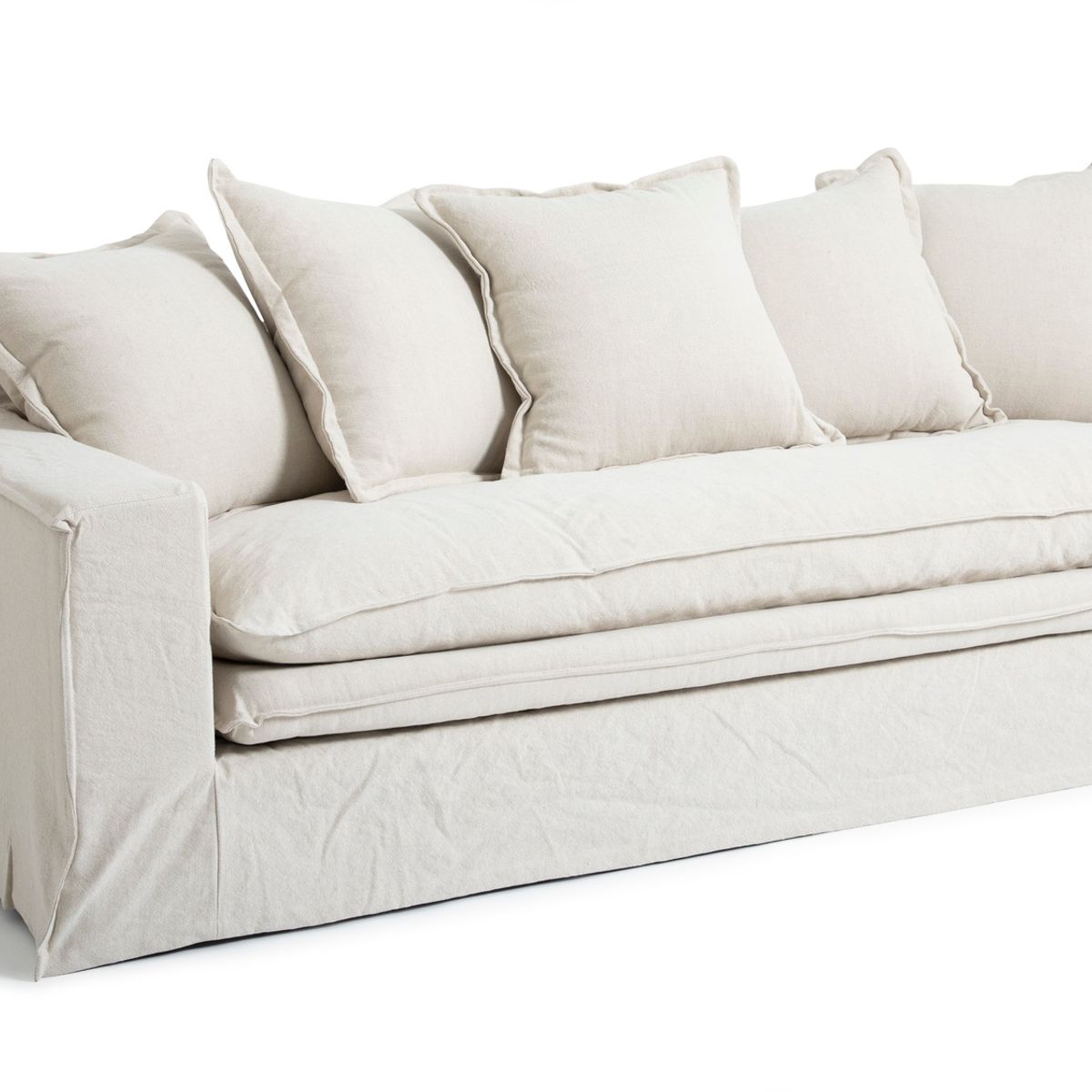 MILK - Sofá 3 Cuerpos Orson Crudo