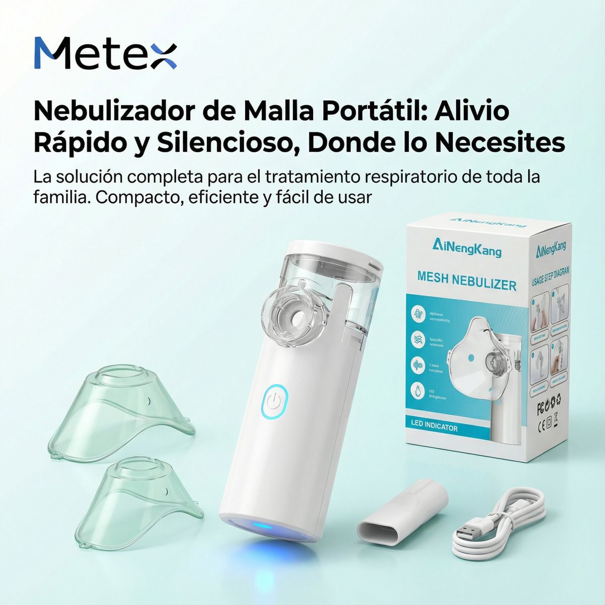 U BUY - Nebulizador Mini Portátil De Mano Niño Adulto Atomizador
