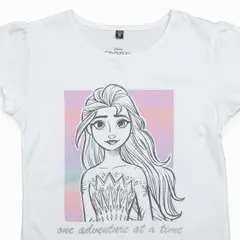 DISNEY - Polera Niña Frozen Time Blanco