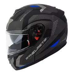 MT - Casco FU401 Atom SV Hibrido F7 Azul Mate + Fogoff mt-v-16
