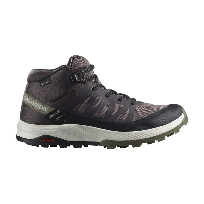 SALOMON - Zapatilla Mujer Outrise Mid Gtx Café