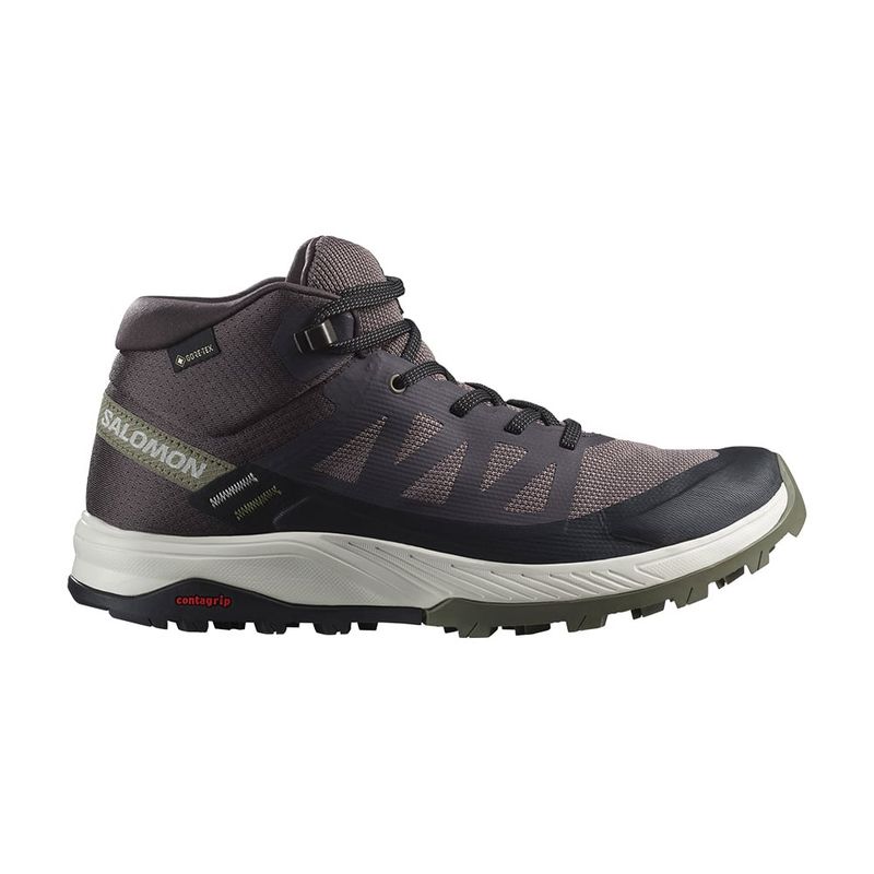 SALOMON - Zapatilla Mujer Outrise Mid Gtx Café