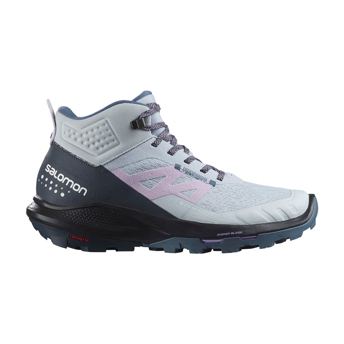 SALOMON - Zapatilla Mujer Outpulse Mid Gtx Gris Claro