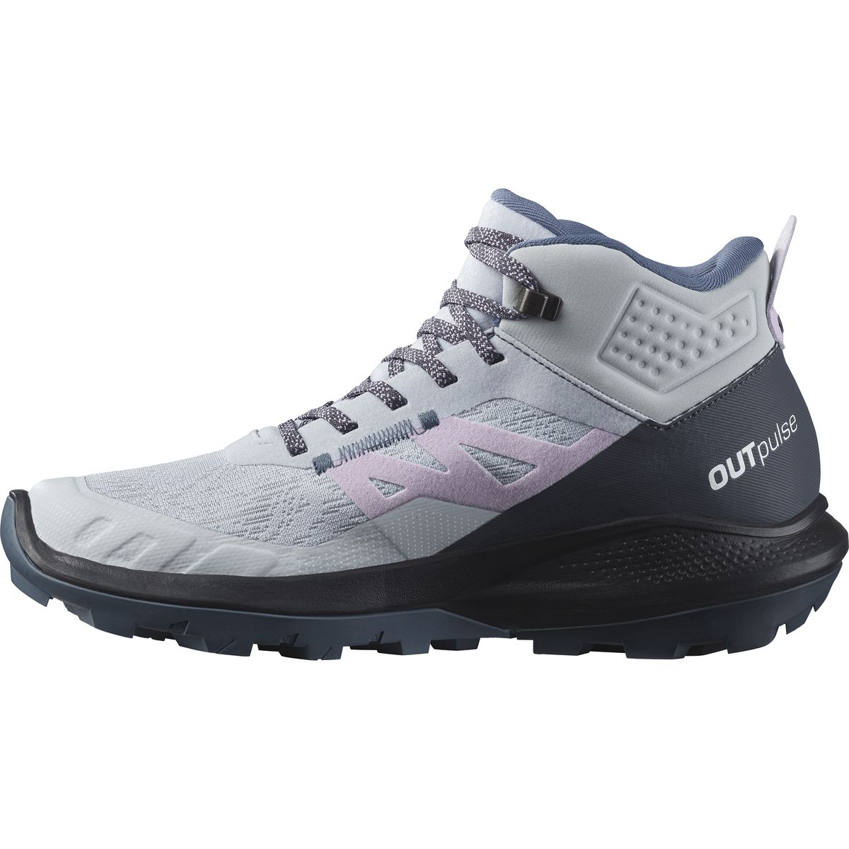 SALOMON - Zapatilla Mujer Outpulse Mid Gtx Gris Claro