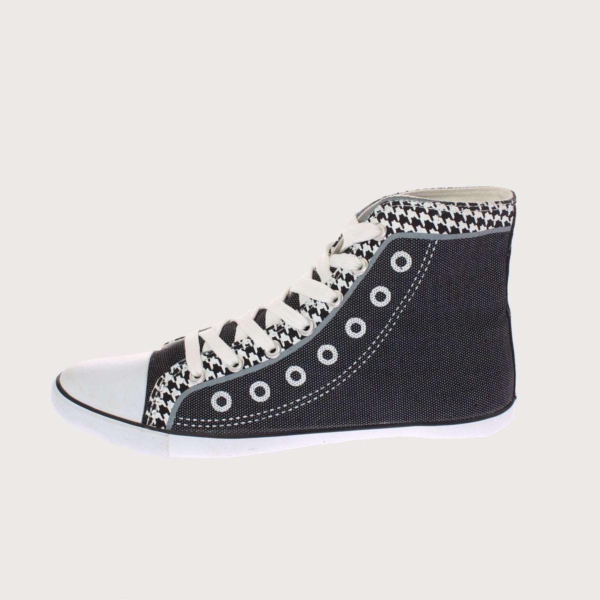 VIA FRANCA - Zapatilla Lona Para Mujer Color Negro