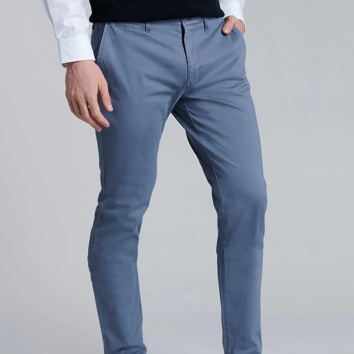 FEROUCH - Pantalon Twill Slim /33 Gris Ferouch