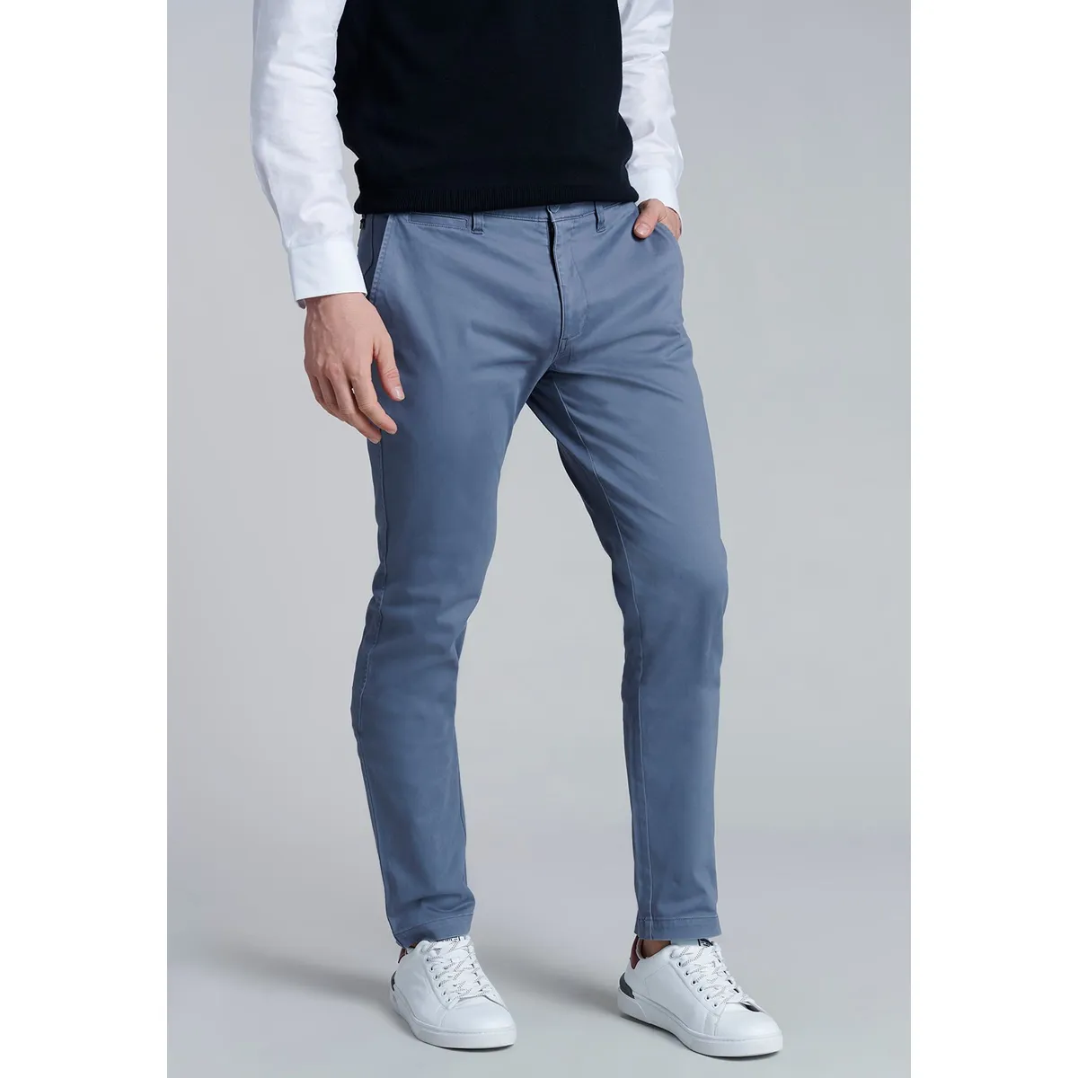 FEROUCH - Pantalon Twill Slim /33 Gris Ferouch