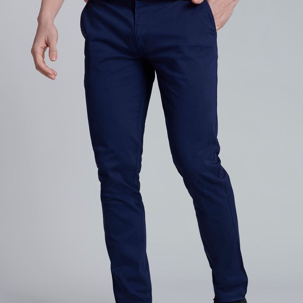 FEROUCH - Pantalon Twill Slim /33 Azul Ferouch