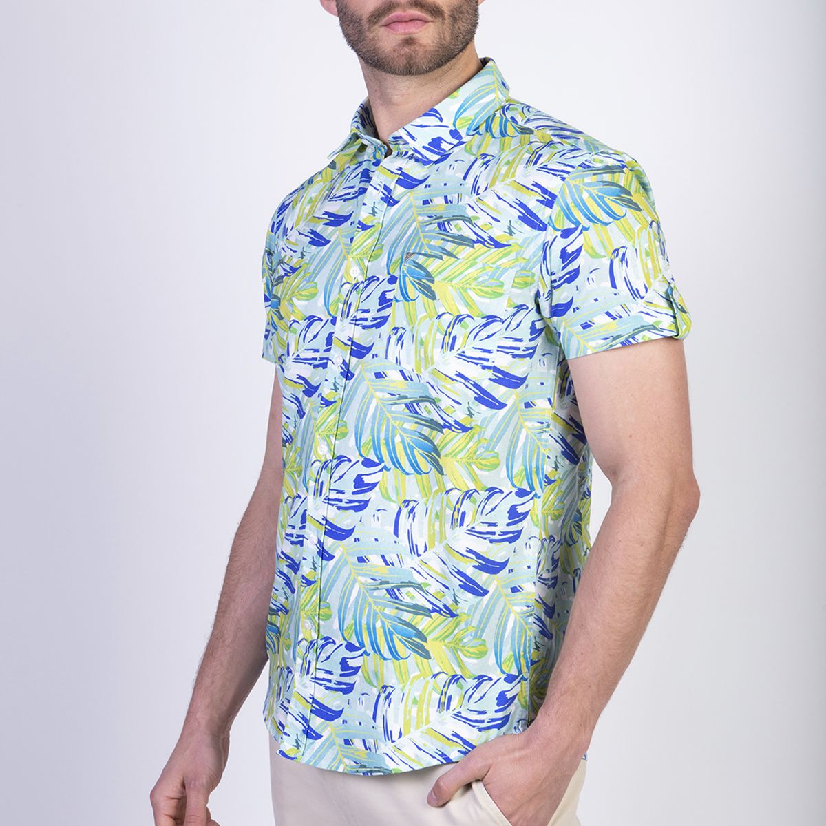 NEW MAN - Camisa Dundee Verde New Man