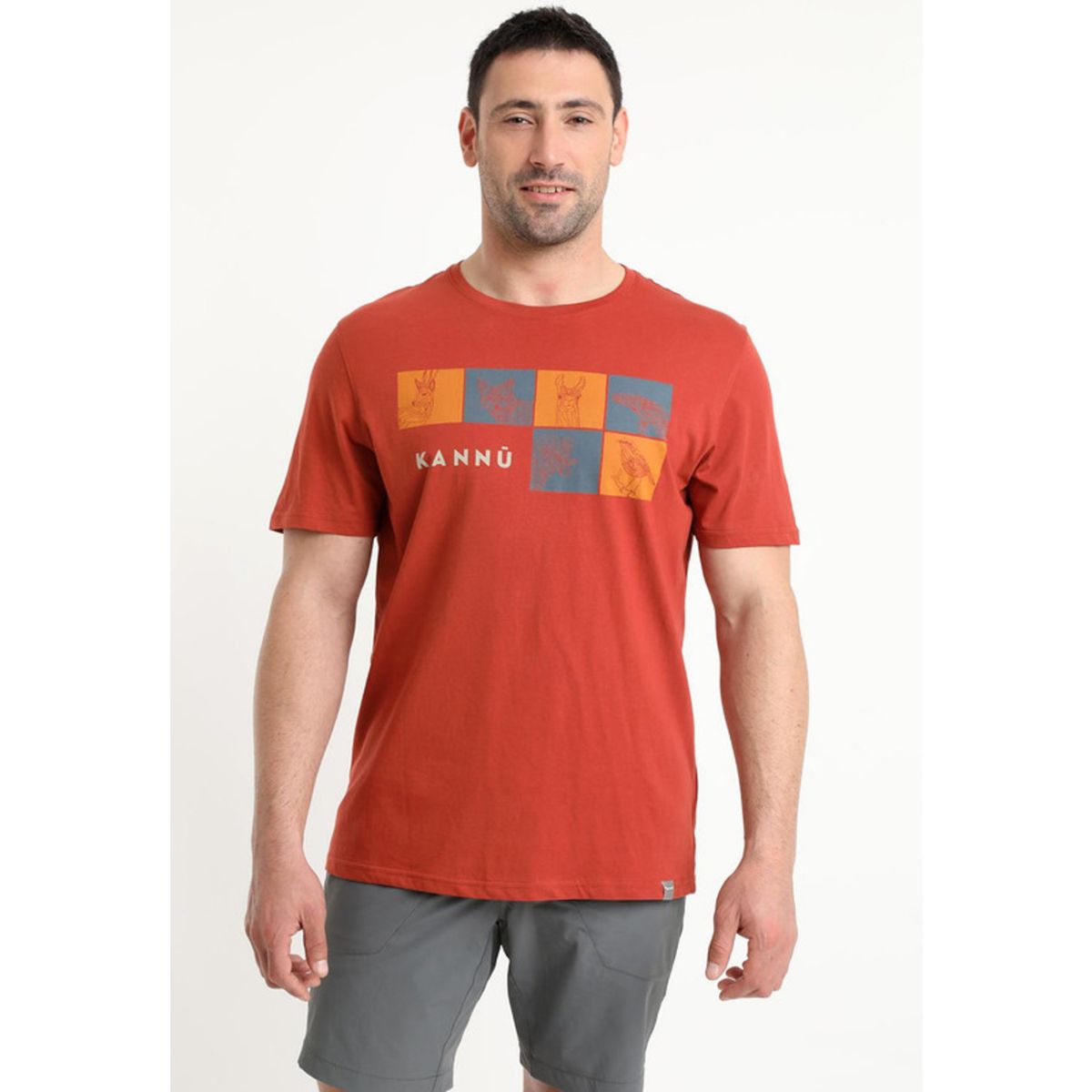 KANNU - Polera Lifestyle Hombre Ladrillo KANNU