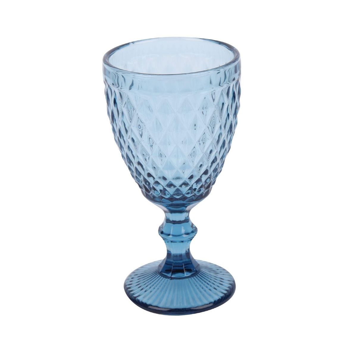 HOMEWELL - Set Copas Vidrio Azul 300ml (6u) HOMEWELL