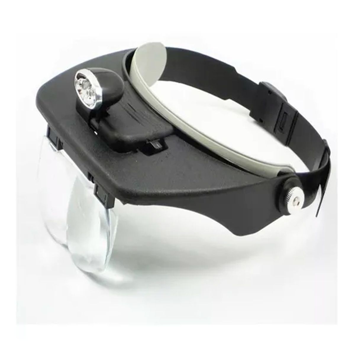 GENERICO - Visera Lentes Lupa Con Luz Led + 4 Lentes Ajustables