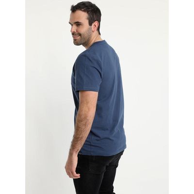 Imagen 2 del producto Polera Cuello V Azul Marino