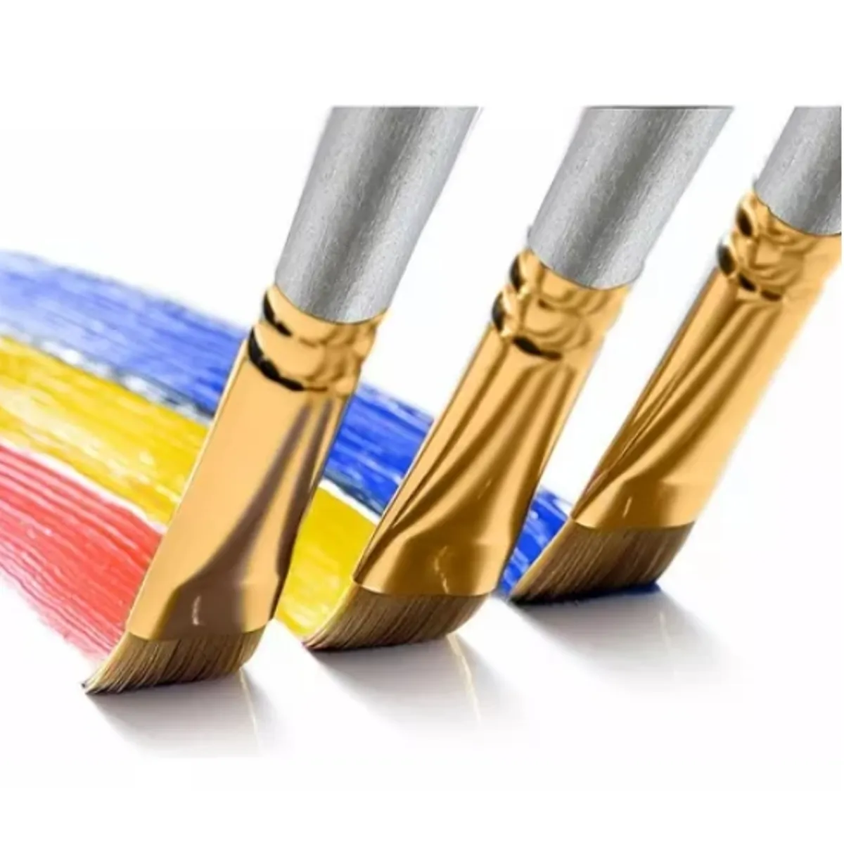 ESHOPANGIE - Set Pinceles 15 Piezas Pelo Sintético Acuarela Acrílico Oleo