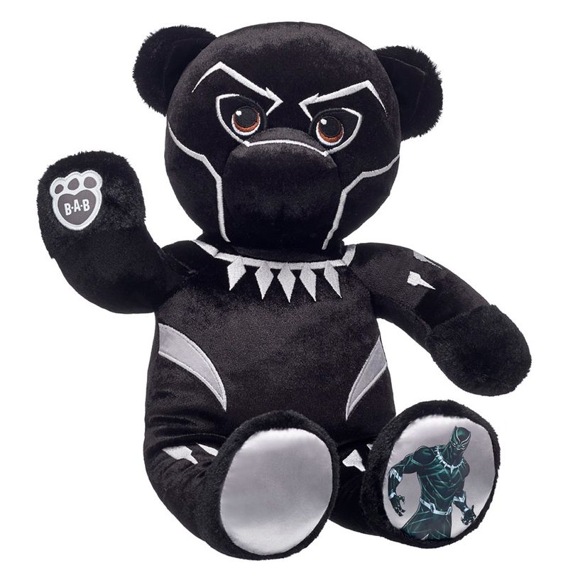 BUILD A BEAR - Peluche Oso Pantera Negra Marvel Build-A-Bear