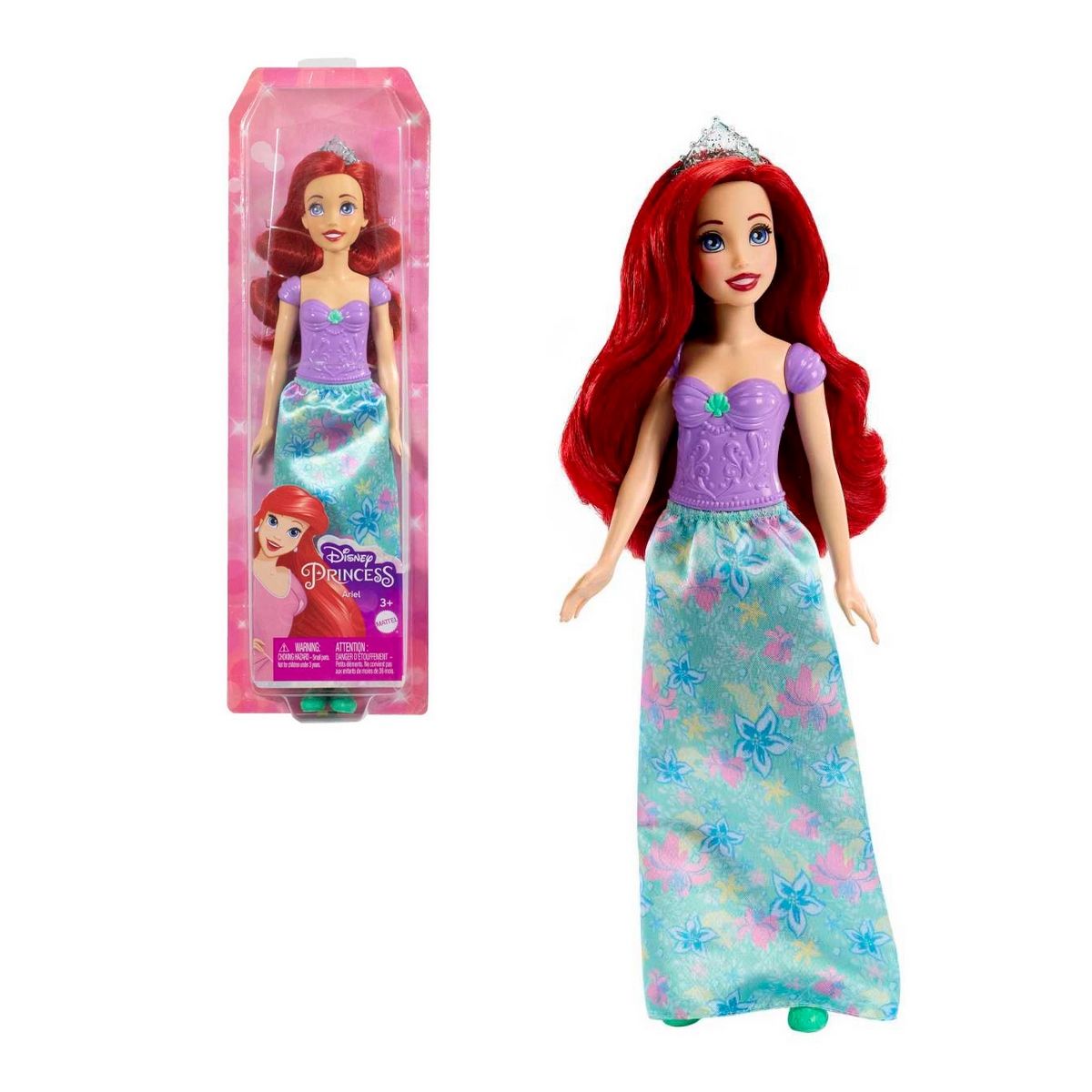 DISNEY - Muñeca Disney Princesa Ariel falda estampada colección
