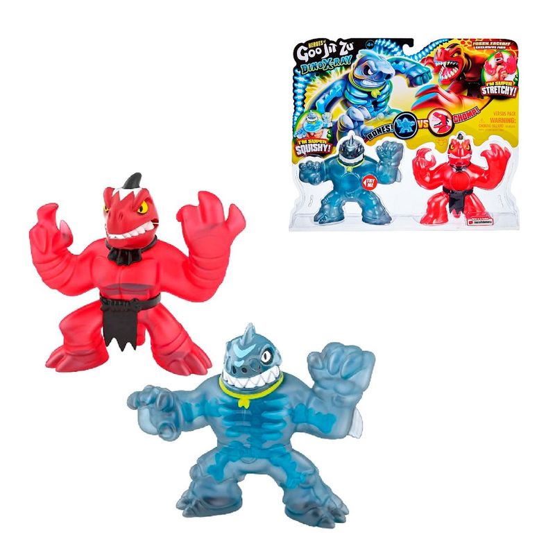 MARVEL - Heroes Of Goo Jit Zu Dino X-Ray Versus Pack - Thrash Verapz.-