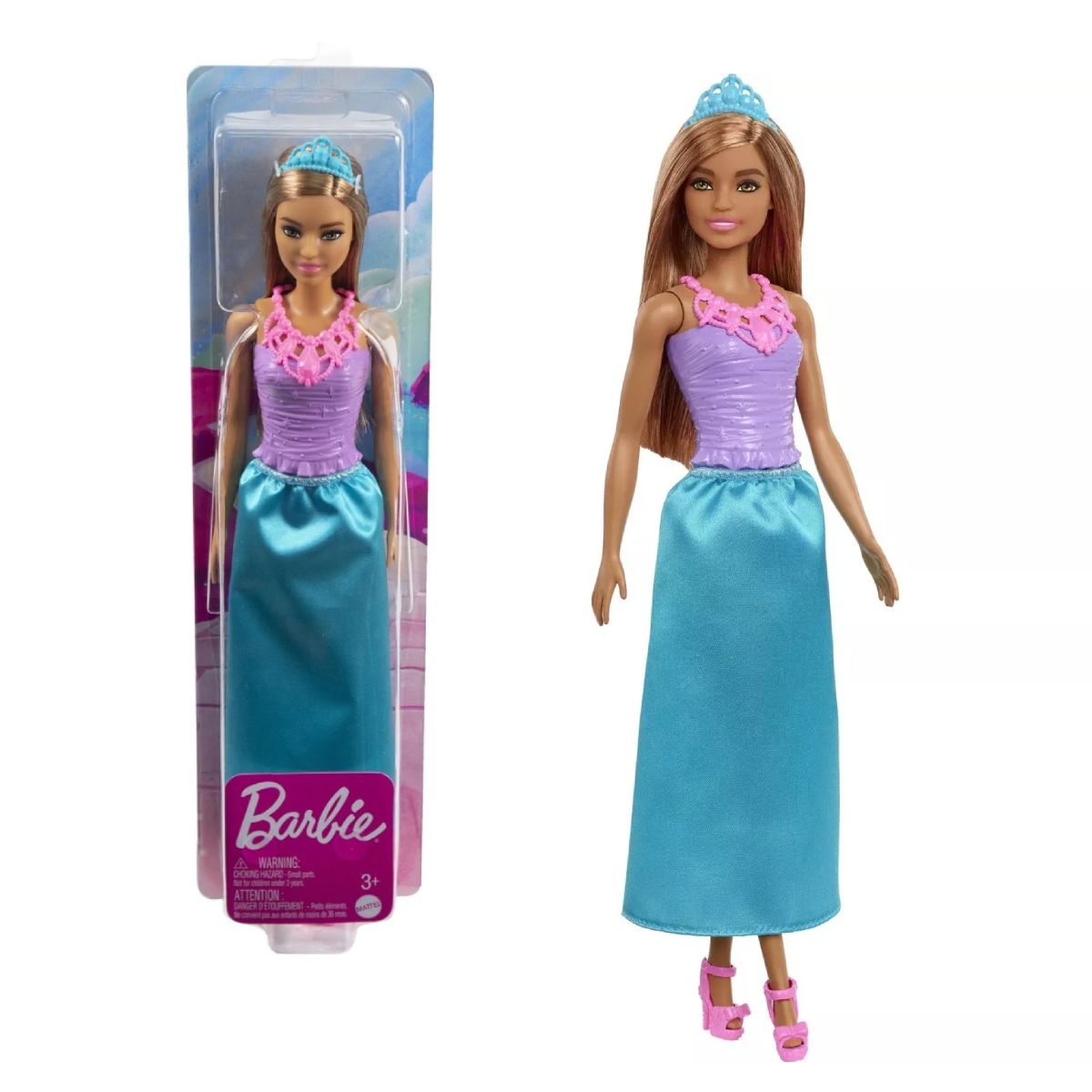 BARBIE - Muñeca Barbie princesa vestido Calipso Dreamtopia