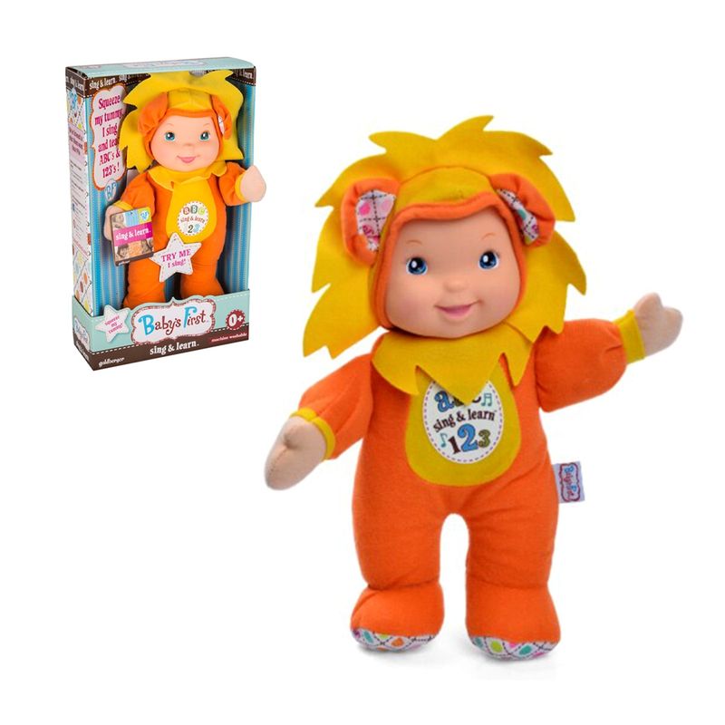 BABY FIRST - Muñeca Baby´S First Canta & Aprende 34 Cm - Leon