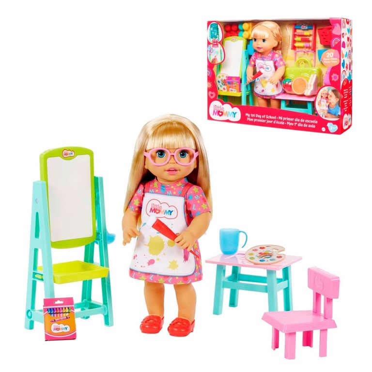 LITTLE MOMMY Little Mommy Mi Primer Dia De Clases Mattel Rubia