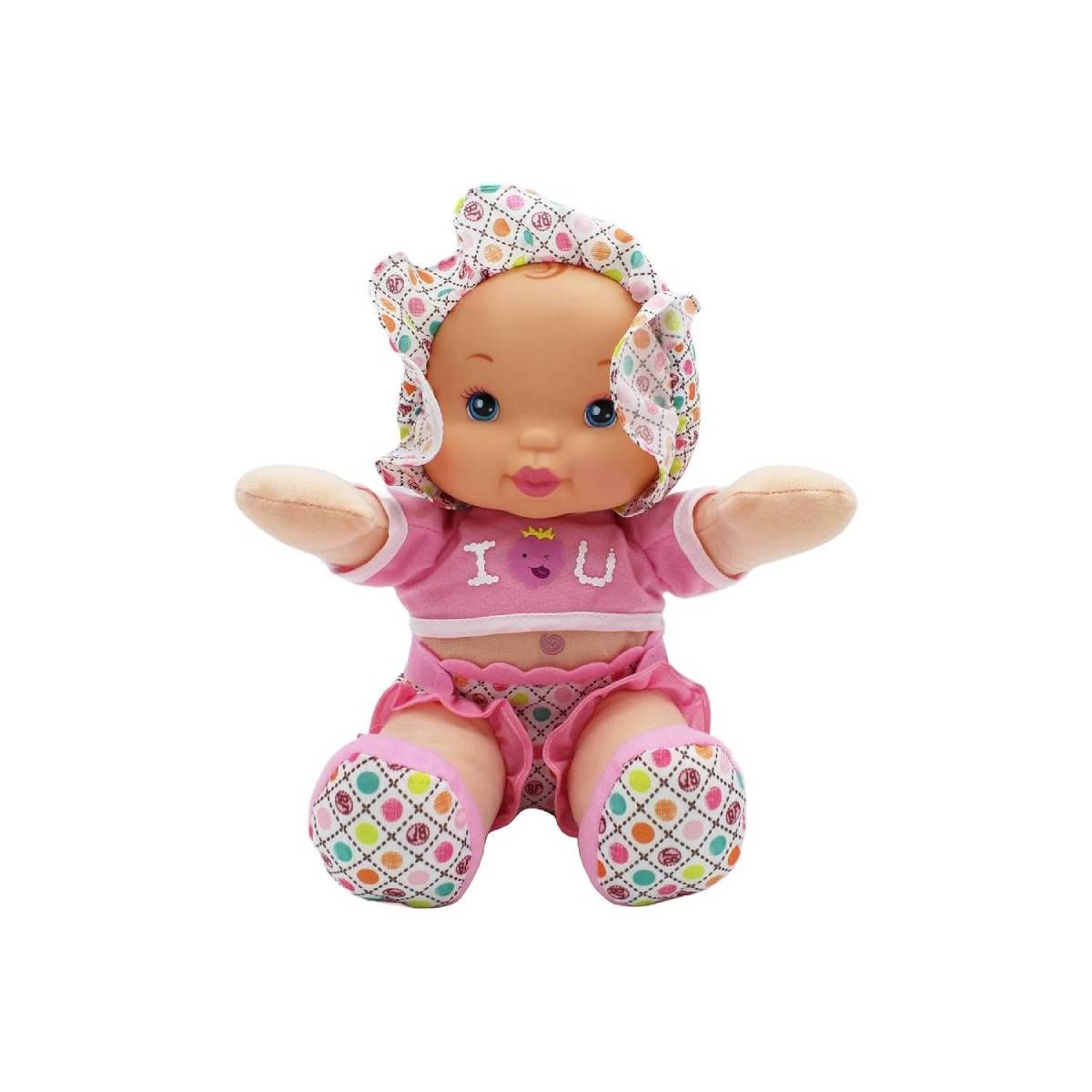 ANSALDO - Muñeca Babys First 34 cm para bebé con sonido frambuesa