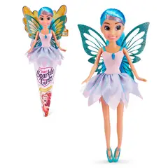 SPARKLE GIRLZ - Muñeca Hada De 27 Cms En Cono - Celeste