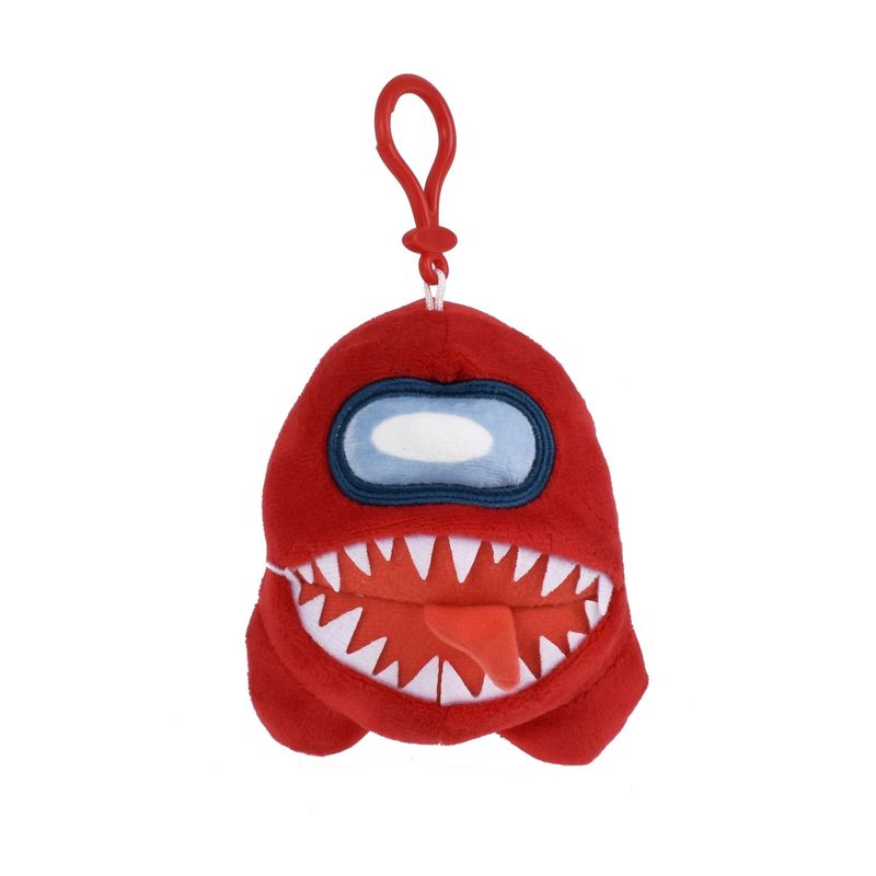 AMONG US - Peluche Among Us De 13 Cms Con Clip Para Colgar - Rojo
