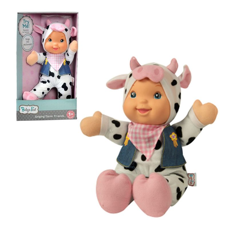BABY FIRST - Muñeca Baby´S First Amigos Animales 34 Cm - Vaca