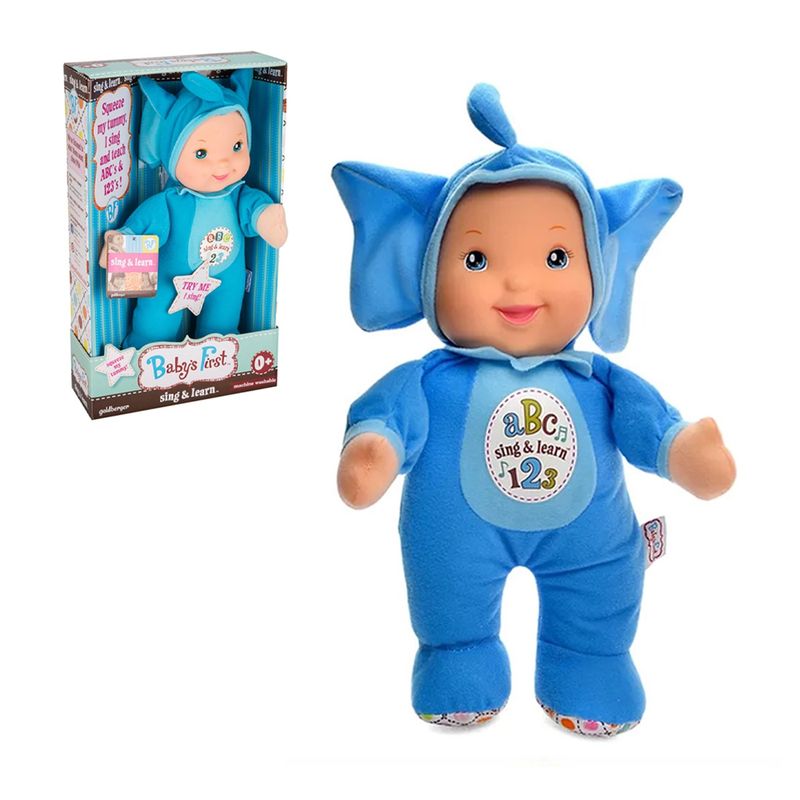 BABY FIRST - Muñeca Baby´S First Canta & Aprende 34 Cm - Elefante