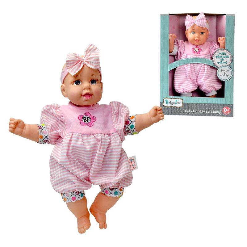 BABY FIRST - Muñeca Baby´S First Baby Soft 35 Cm - Enterito A Rayas