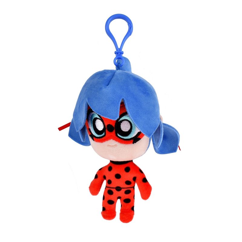 MIRACULOUS - Peluche De 13 Cms Con Clip Para Colgar Miraculous - Ladybug