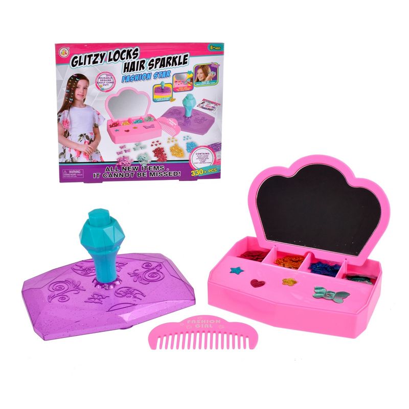 ANSALDO - Set De Clips Brillantes Para El Pelo Con Aplicador