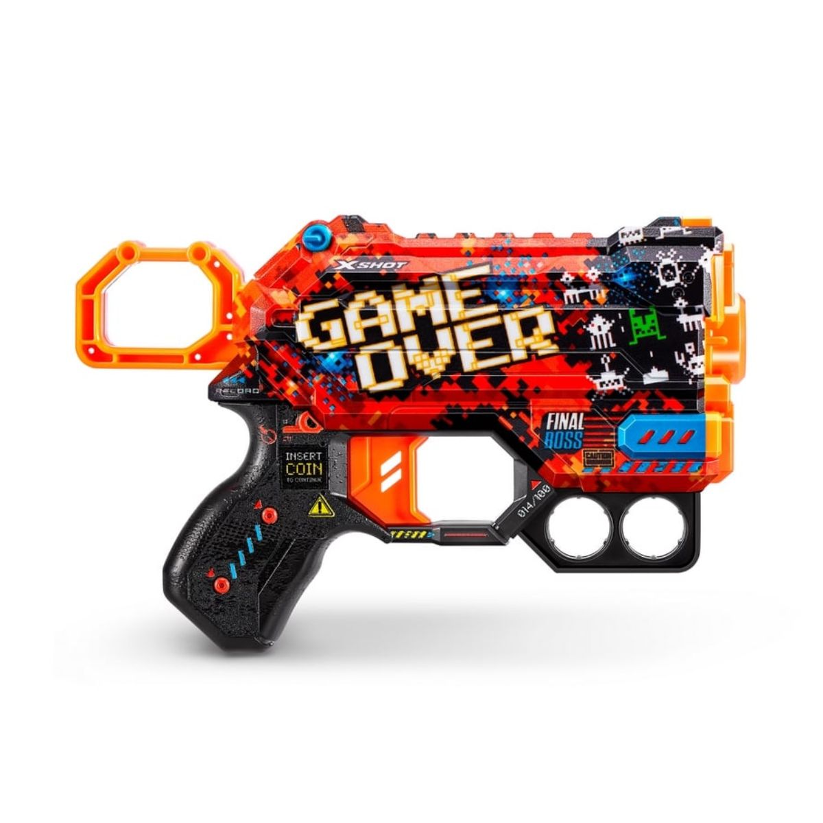 Lanzador de dardos X SHOT Menace Skins Game Over 8 dardos, marca X-SHOT - Foto Principal
